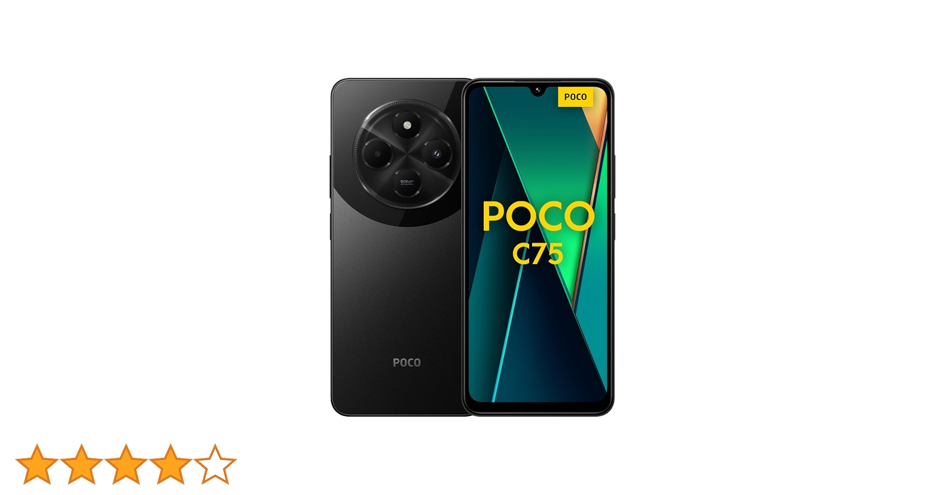 POCO C75 ブラック 8GB RAM 256GB ROM New) Xiaomi POCO C75 8GB+256GB BLACK Dual SIM Unlocked